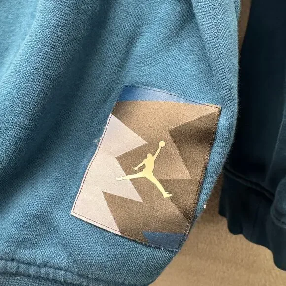 Air Jordan Hoodie Flight MVP #23 Blue Pullover Michael Jordan Mens XXL Nike - Picture 8 of 10